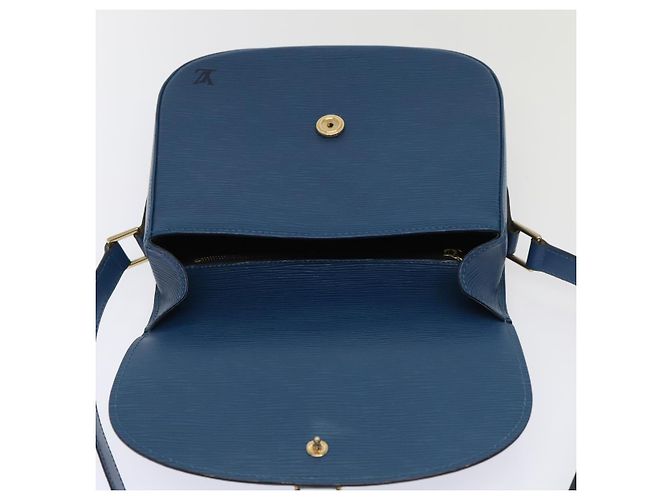 Saint-Cloud LOUIS VUITTON Bolsa de Hombro Epi Saint Cloud GM Azul Toledo M52195 LV Auth ep5940 - vista 19