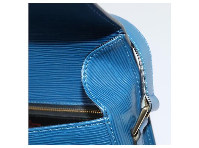 Saint-Cloud LOUIS VUITTON Bolsa de Hombro Epi Saint Cloud GM Azul Toledo M52195 LV Auth ep5940 - vista 21