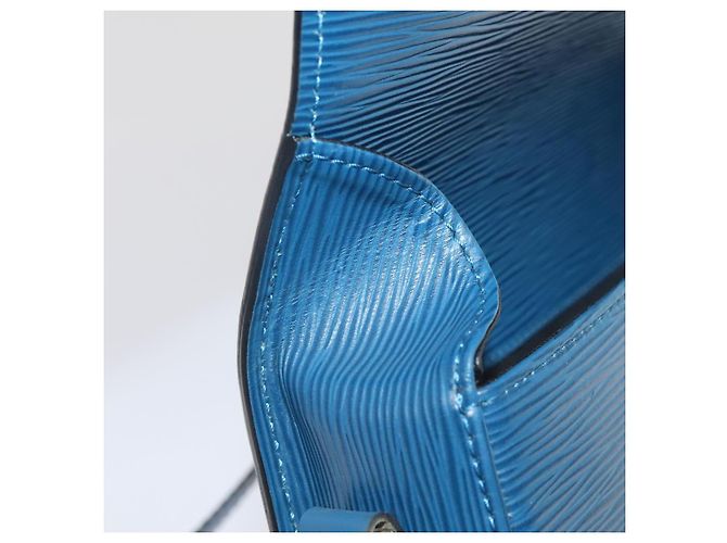 Saint-Cloud LOUIS VUITTON Bolsa de Hombro Epi Saint Cloud GM Azul Toledo M52195 LV Auth ep5940 - vista 22