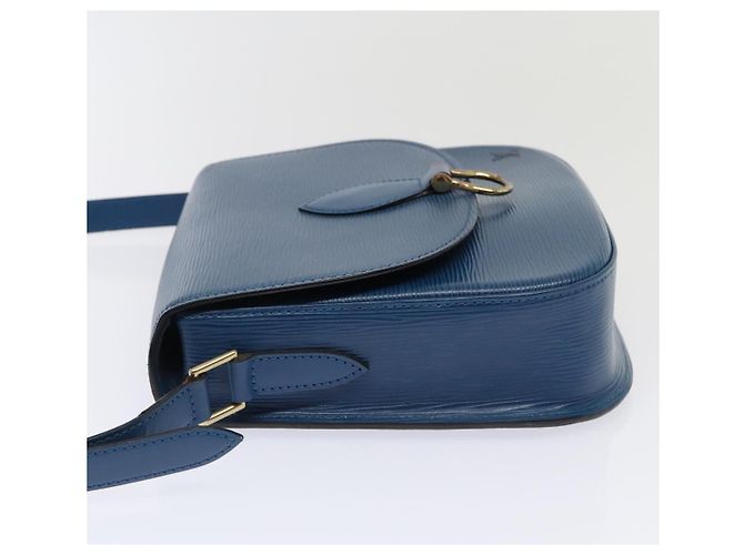 Saint-Cloud LOUIS VUITTON Bolsa de Hombro Epi Saint Cloud GM Azul Toledo M52195 LV Auth ep5940 - vista 4