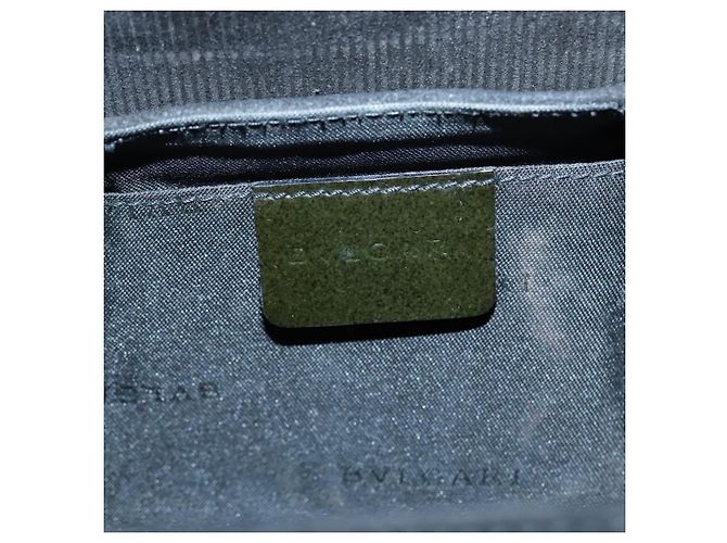 Bulgari Borsa a mano BVLGARI in suede marrone Auth hk1677 - vista 17