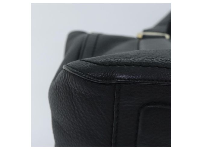 Borsa a mano in pelle nera e oro Salvatore Ferragamo Vala Auth bs18289 Nero D'oro - vista 16