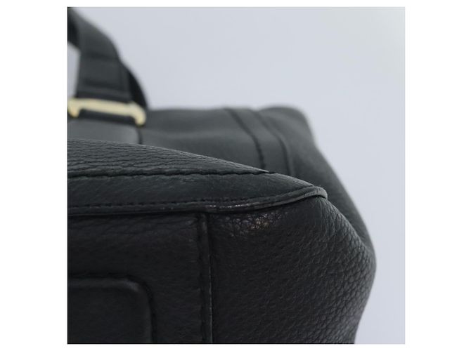 Borsa a mano in pelle nera e oro Salvatore Ferragamo Vala Auth bs18289 Nero D'oro - vista 17