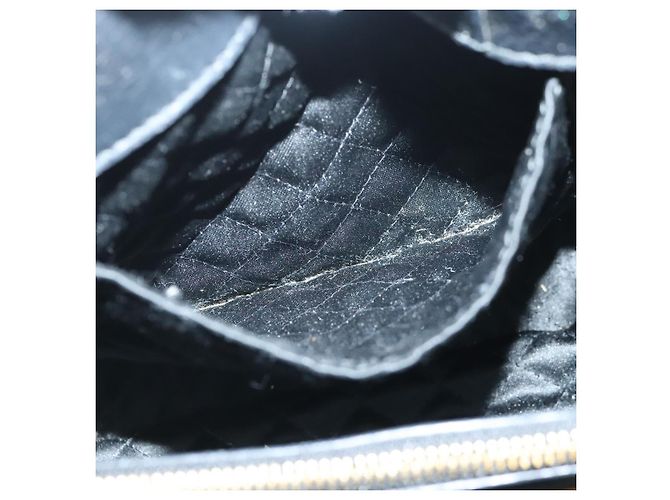 Borsa a mano in pelle nera e oro Salvatore Ferragamo Vala Auth bs18289 Nero D'oro - vista 21