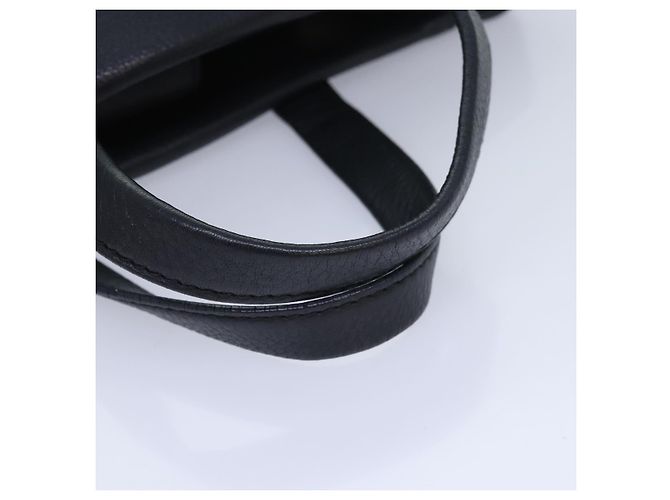 Borsa a mano in pelle nera e oro Salvatore Ferragamo Vala Auth bs18289 Nero D'oro - vista 7