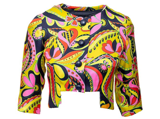 Autre Marque Set di abito in seta vintage e giacca Multicolore - vista 5