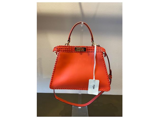 Borsa Fendi Peekaboo IseeU Corallo - vista 2
