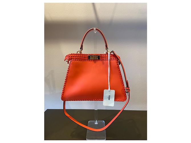 Borsa Fendi Peekaboo IseeU Corallo - vista 6
