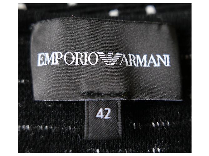 Giacca maculata nera e bianca Emporio Armani Nero - vista 6