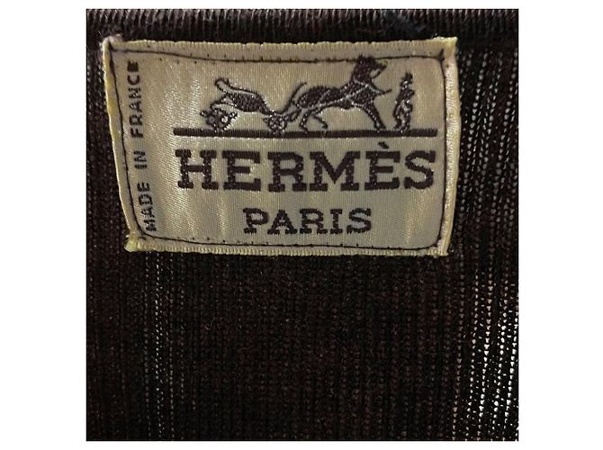 Braunes Wollkleid von Hermès - 2000er - Ansicht 6