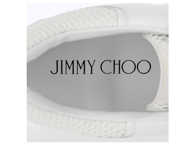Jimmy Choo Java White Leather Sneakers - 2020s - view 7