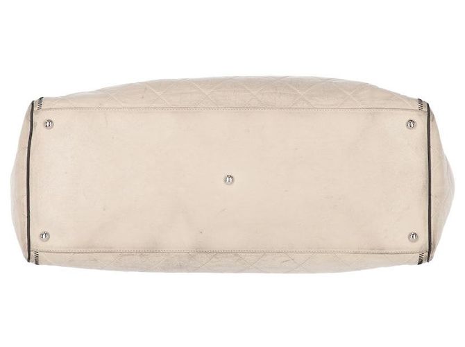 Chanel Beiger Matelassé Leder Tote - 2000er - Ansicht 5
