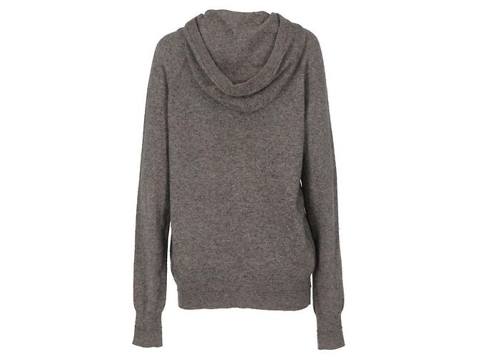 Grauer Wollpullover mit Kapuze von Alexander Wang - 2010er Jahre - Ansicht 2