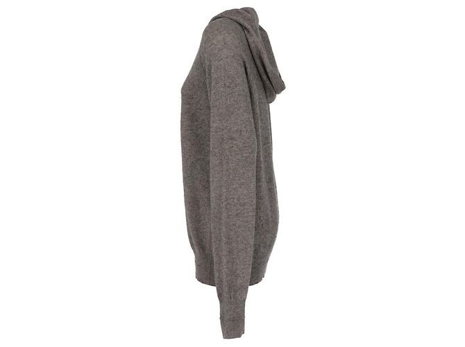 Grauer Wollpullover mit Kapuze von Alexander Wang - 2010er Jahre - Ansicht 3