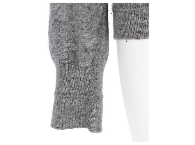 Grauer Wollpullover mit Kapuze von Alexander Wang - 2010er Jahre - Ansicht 4