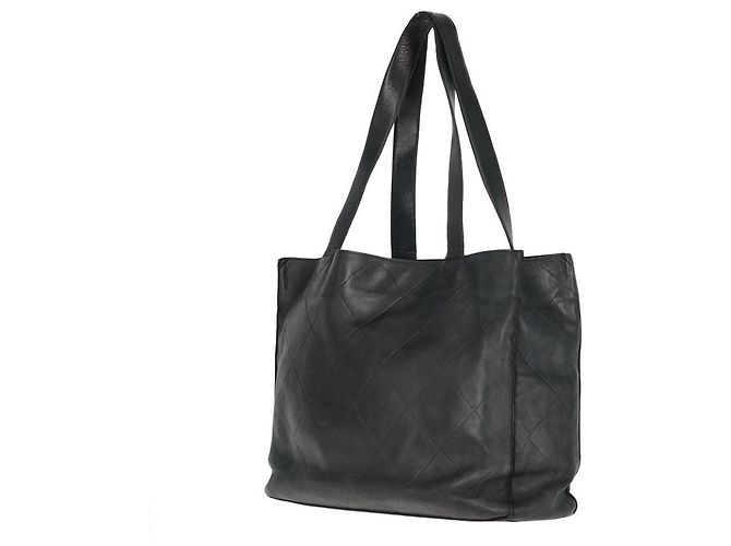 Borsa tote in pelle nera Chanel - anni 2000 Nero - vista 2