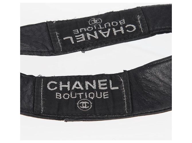 Borsa tote in pelle nera Chanel - anni 2000 Nero - vista 7