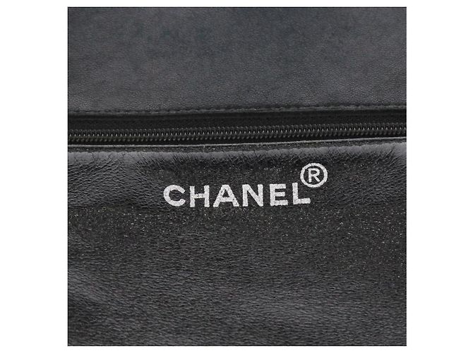 Borsa tote in pelle nera Chanel - anni 2000 Nero - vista 8