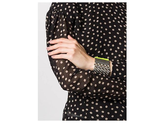 Bracciale in argento e verde acido Gianfranco Ferré - anni 2000 Sabbia - vista 2