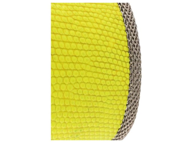 Bracciale stampato giallo fluo Gianfranco Ferré - anni 2000 - vista 3