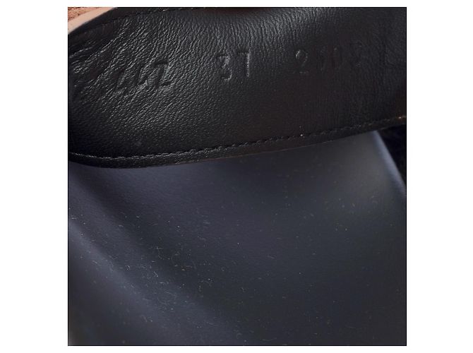 Hermès Scarpa HERMES Chypre in Velluto Marrone - 102218 - vista 8