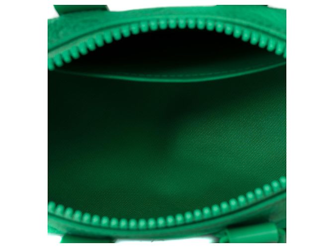 Borsa LOUIS VUITTON Keepall in Pelle Verde - 102181 - vista 8