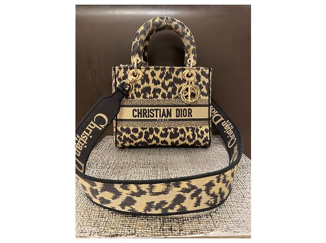 Christian Dior Borsa Lady Dior D-Lite leopard Stampa leopardo - Ansicht 2