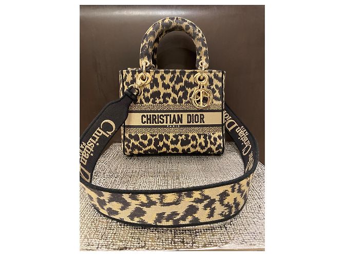 Christian Dior Borsa Lady Dior D-Lite leopard Stampa leopardo - Ansicht 3