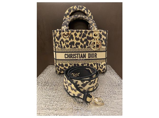 Christian Dior Borsa Lady Dior D-Lite leopard Stampa leopardo - Ansicht 4