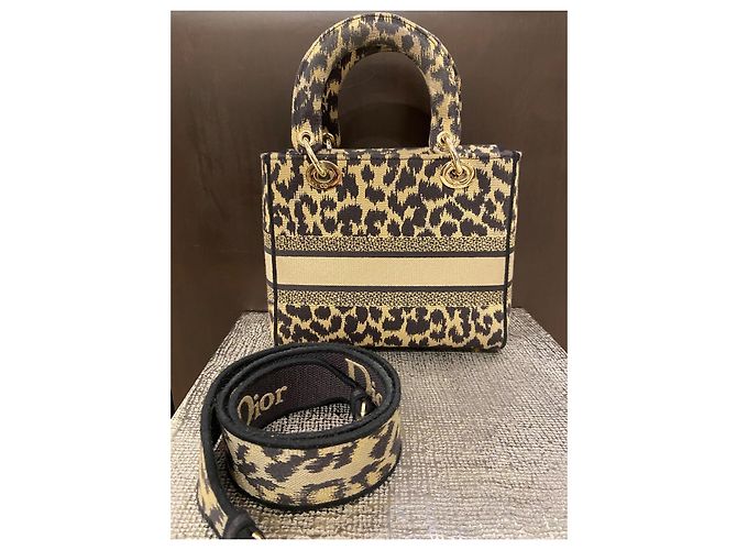 Christian Dior Borsa Lady Dior D-Lite leopard Stampa leopardo - Ansicht 7