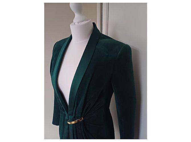 Balmain Blazer Olivgrüner Samt - Ansicht 3