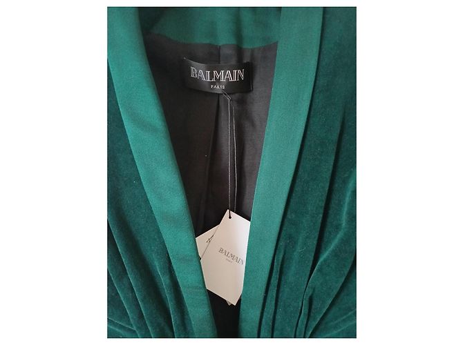 Balmain Blazer Olivgrüner Samt - Ansicht 6