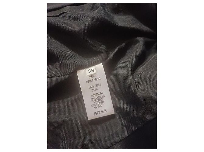 Balmain Black Wool Blazer with Silk Satin Shawl Collar - view 7