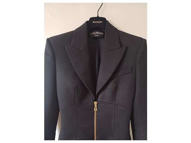 Balmain Midikleid im Tailored-Stil Schwarz - Ansicht 2