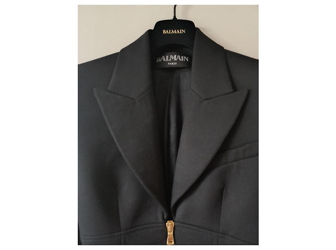 Balmain Midikleid im Tailored-Stil Schwarz - Ansicht 3