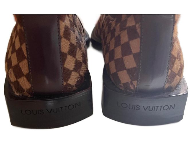 Louis Vuitton Leather Boots Eggshell - view 2