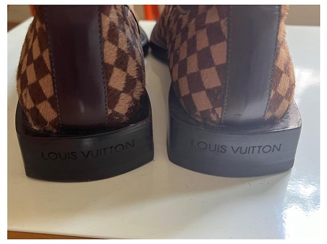 Louis Vuitton Leather Boots Eggshell - view 3