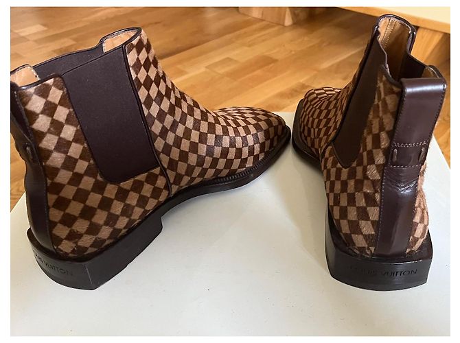 Louis Vuitton Leather Boots Eggshell - view 4