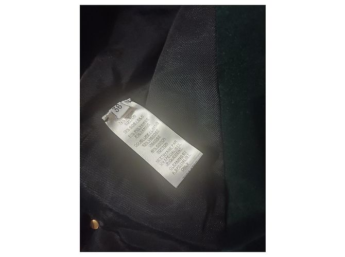 Chaqueta Balmain de terciopelo de algodón verde oliva - vista 5