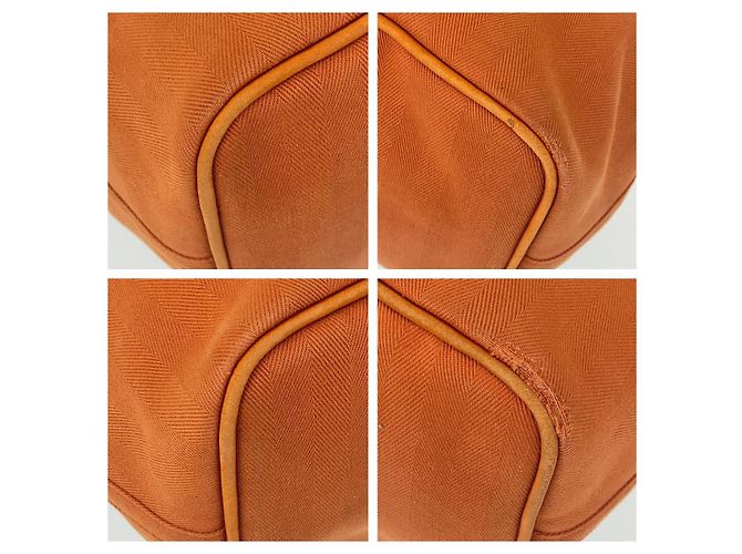 Hermès Hermes Valparaiso GM orange Leder Tote Bag - Ansicht 4