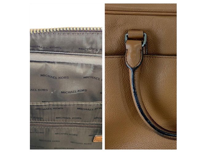 Michael Kors Leather Russell Briefcase - view 5