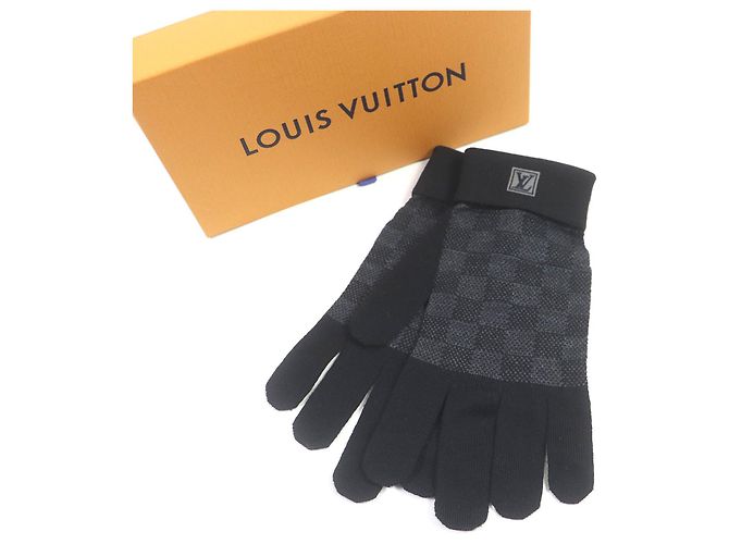 Damier Strickhandschuhe Louis Vuitton M70006 Schwarz - Ansicht 2