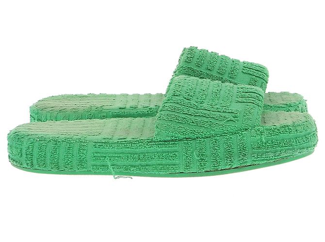 Sandali Bottega Veneta T.EU 40 Tessuto Verde - vista 2