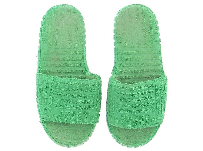 Sandali Bottega Veneta T.EU 40 Tessuto Verde - vista 6