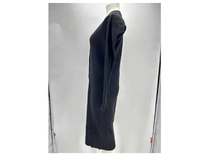 Céline Celine Kleid T.International M Wolle Schwarz - Ansicht 4