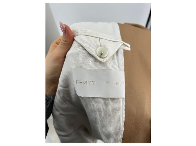 FENTY Chaquetas T.International S Algodón Camello - vista 6