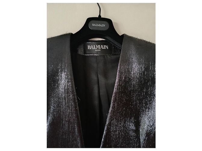 Blazer Balmain de lana negro - vista 2
