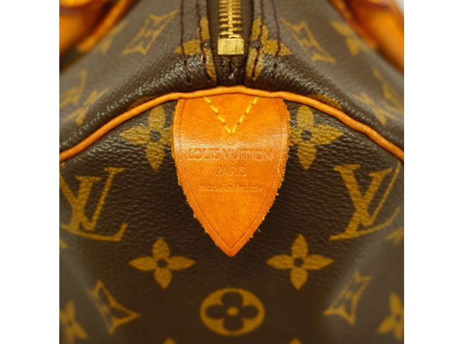 Borsa Louis Vuitton Monogram Speedy 30 Marrone - vista 5