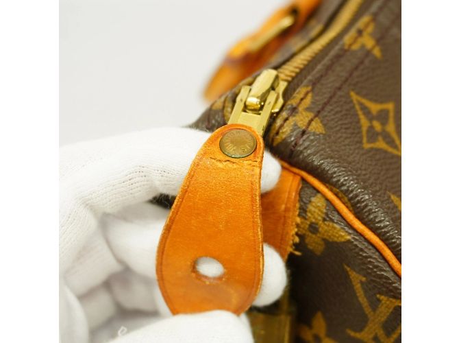 Borsa Louis Vuitton Monogram Speedy 30 Marrone - vista 6