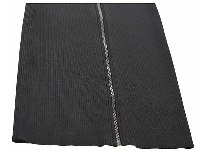 Michael Kors Schwarzes Viskose Strickkleid Bodycon Mini - Ansicht 7